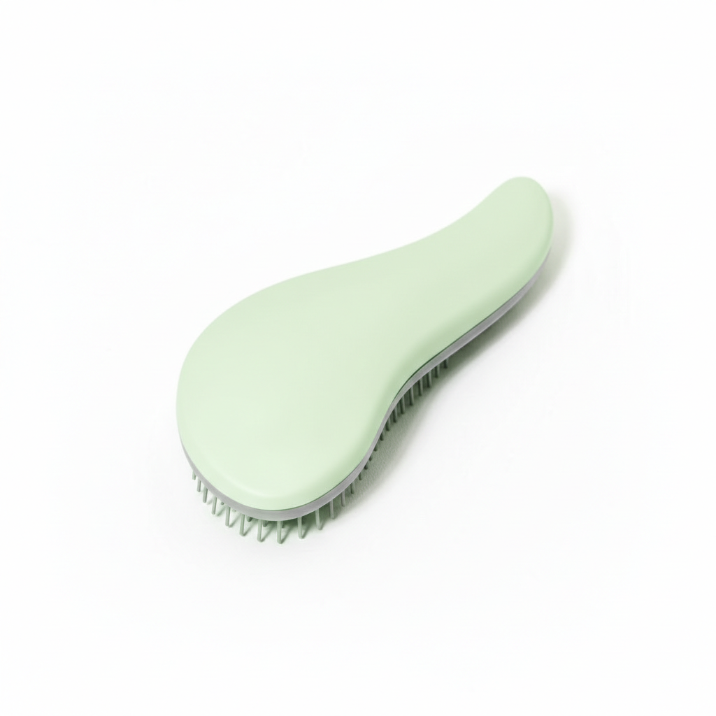 Smooth Detangling Hair Brush-Huggleo-Green-
