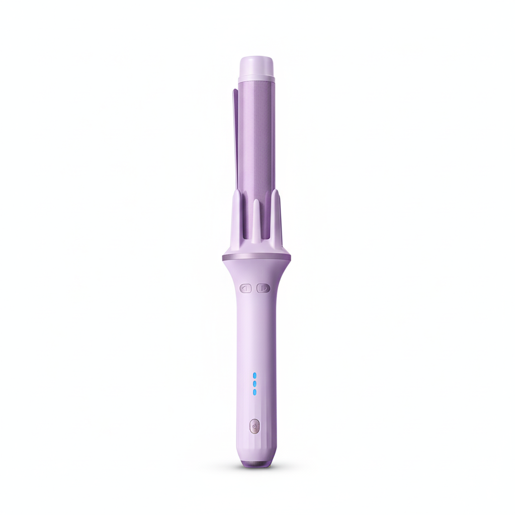 Auto Rotating Curling Wand-Huggleo-Purple-