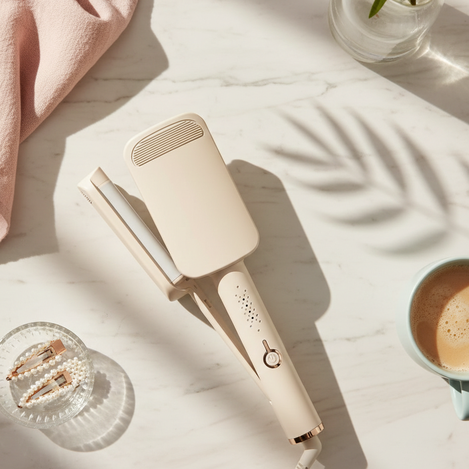 Wave Curling Wand Styler-Huggleo-