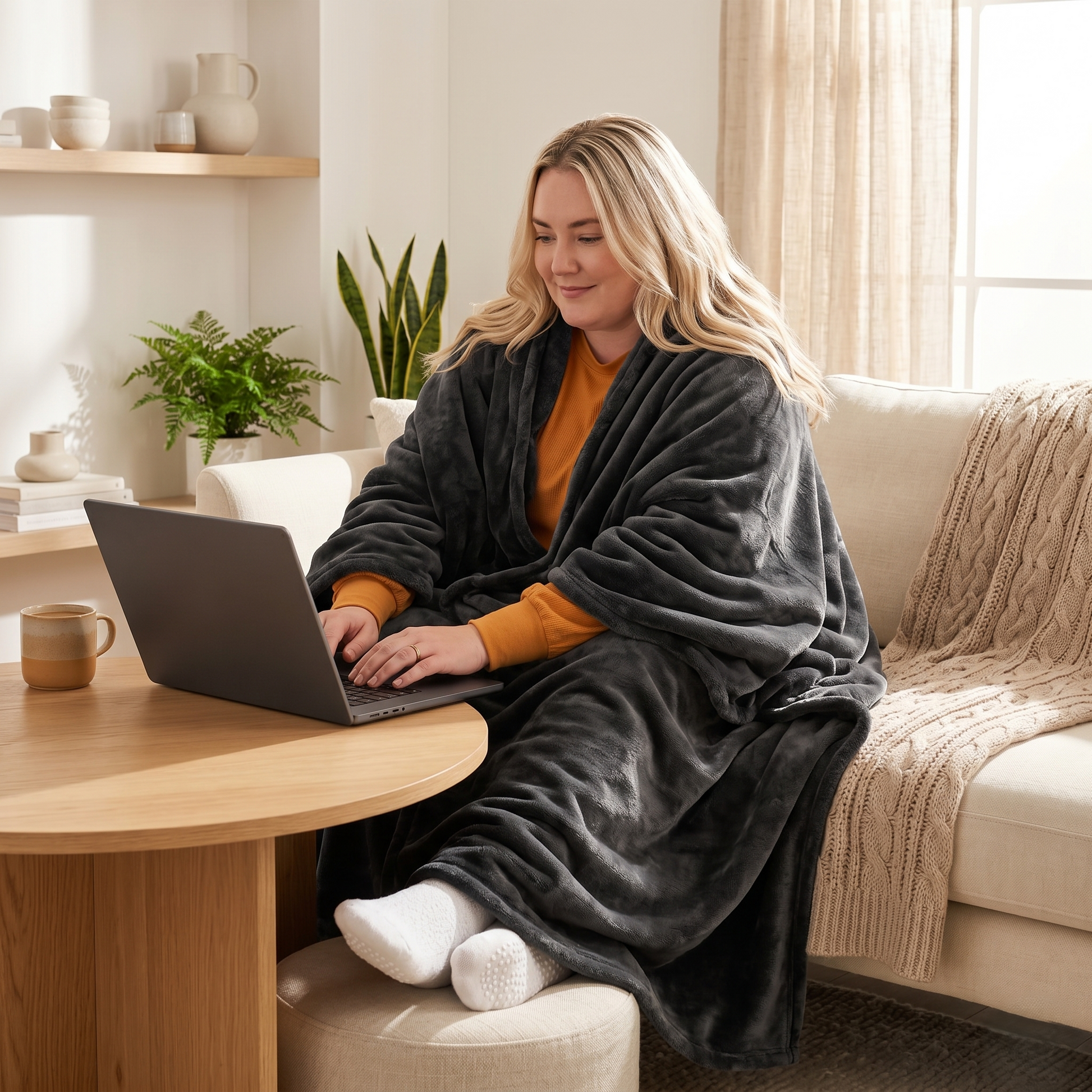 Cloud Wearable Blanket-Huggleo-