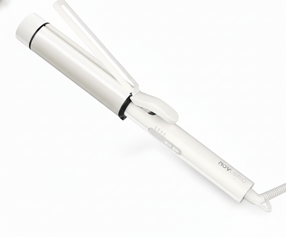 Spiral Curling Wand Styler-Huggleo-White-