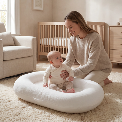 Nest Baby Lounger-Huggleo-Gray-