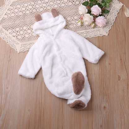 Cozy Cartoon Bear Baby Romper
