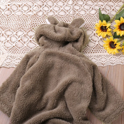Cozy Cartoon Bear Baby Romper