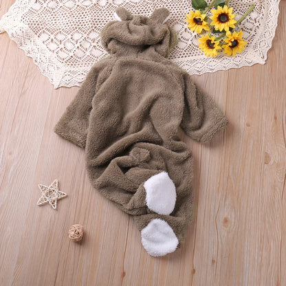 Cozy Cartoon Bear Baby Romper