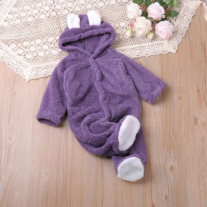Cozy Cartoon Bear Baby Romper