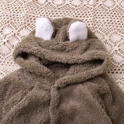 Cozy Cartoon Bear Baby Romper