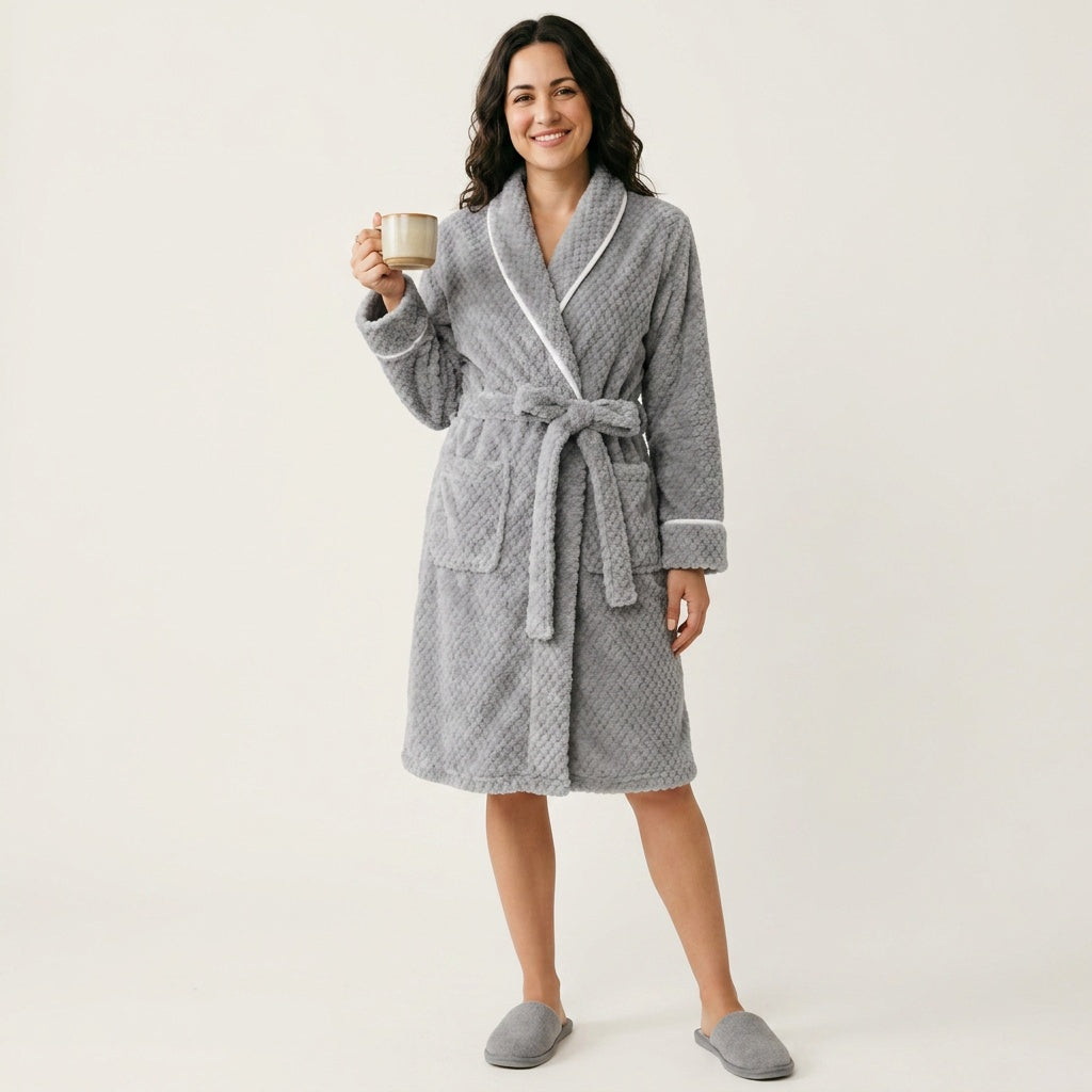 Cozy Plush Robe-Huggleo-