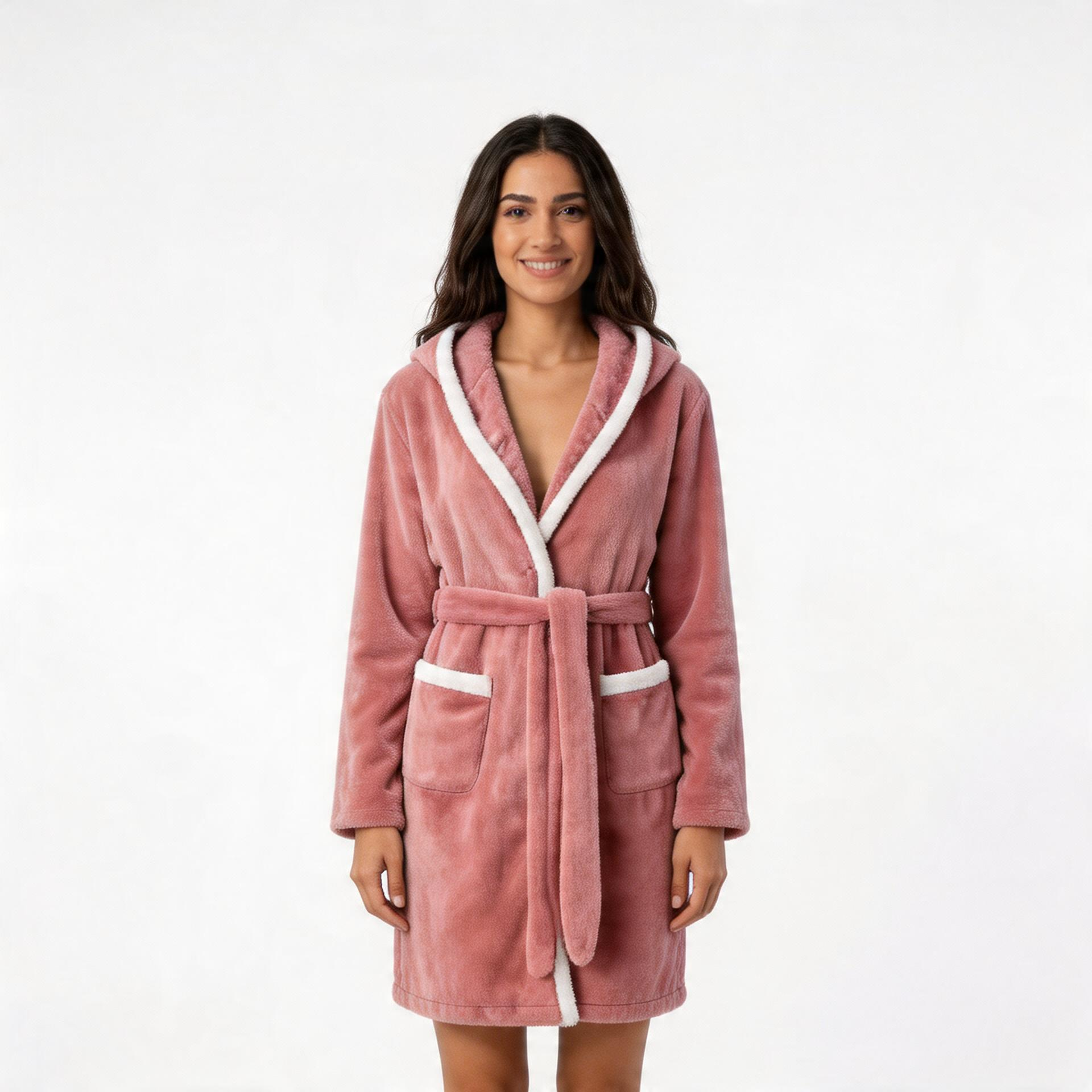Hush Plush Nursing Robe-Huggleo-S-Pink