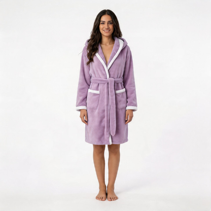 Hush Plush Nursing Robe-Huggleo-S-Purple