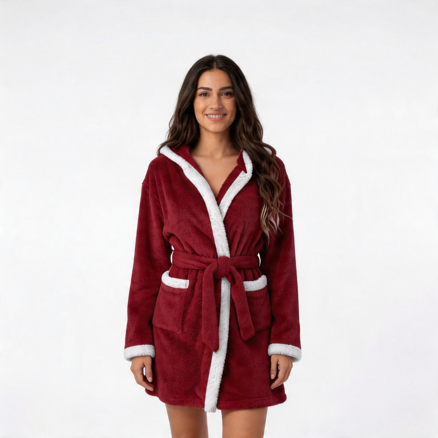 Hush Plush Nursing Robe-Huggleo-S-Red