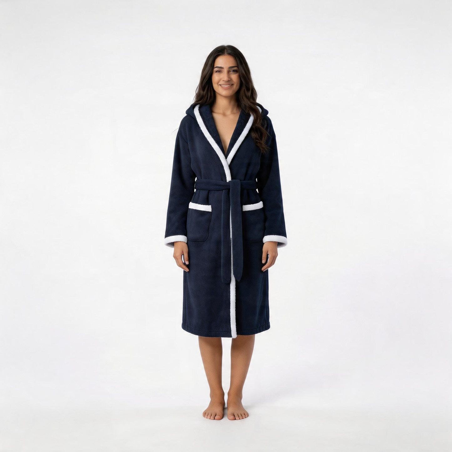 Hush Plush Nursing Robe-Huggleo-S-Navy
