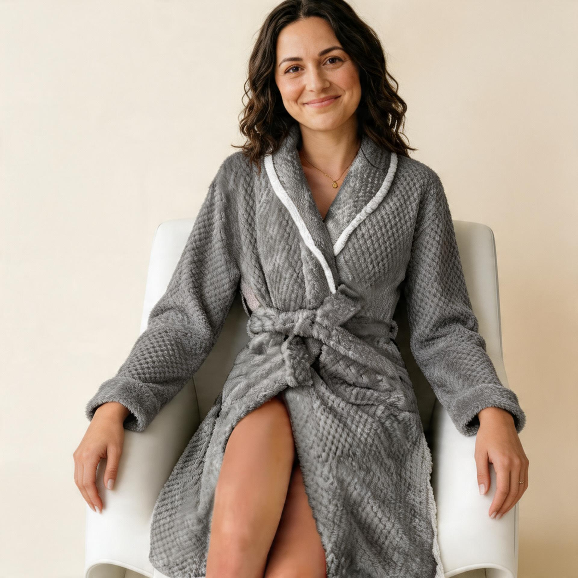 Cozy Plush Robe-Huggleo-
