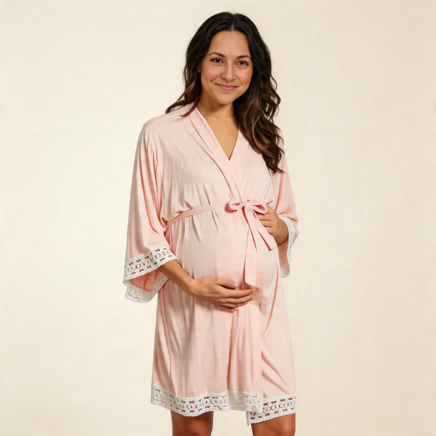 Whisper Nursing Robe-Huggleo-Pink-S