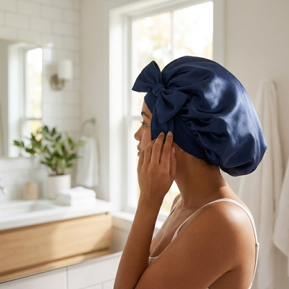 Lullaby Silk Sleep Bonnet-Huggleo-
