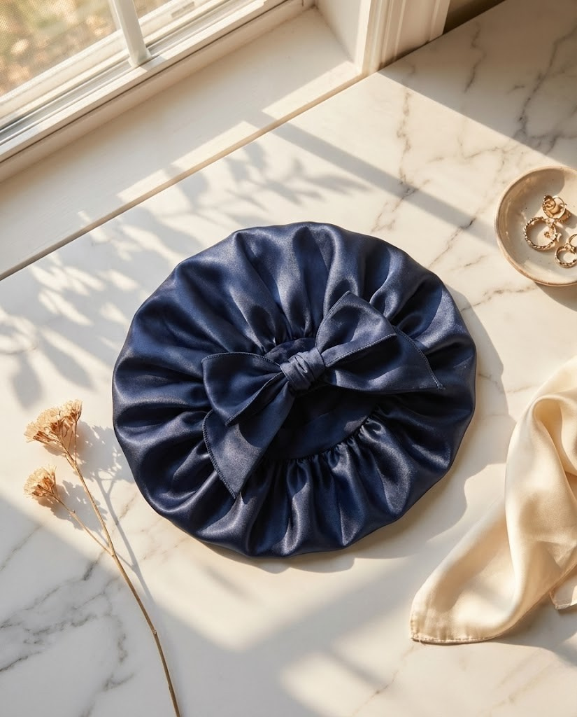 Lullaby Silk Sleep Bonnet-Huggleo-