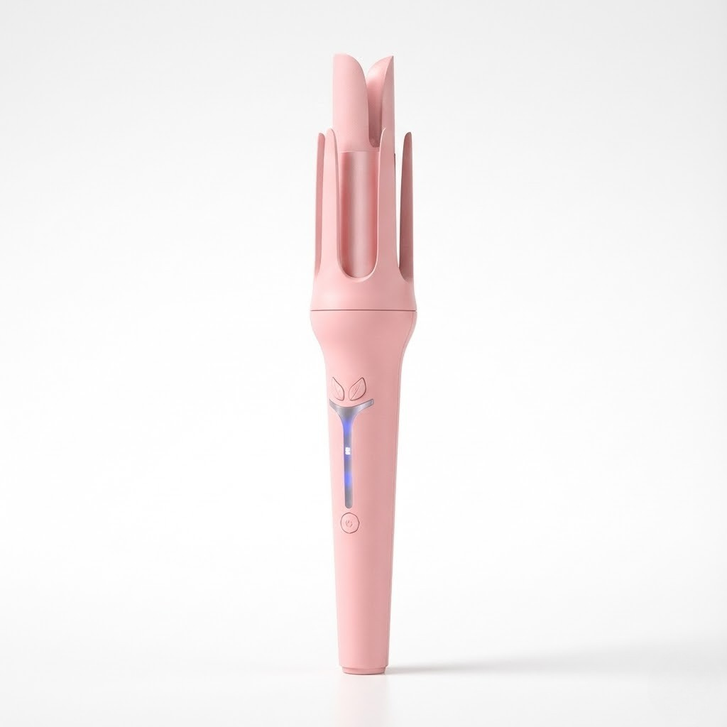Halo Automatic Curling Wand-Huggleo-Rose-