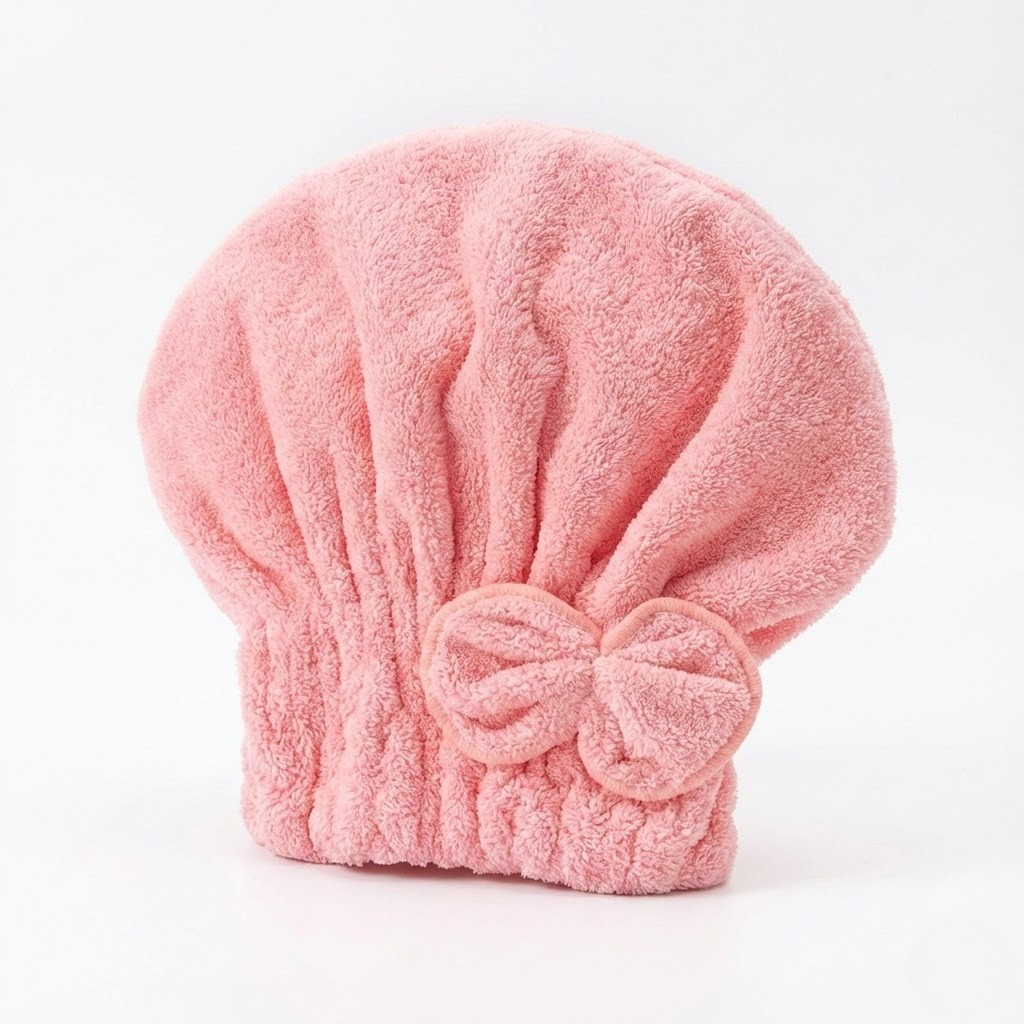 Luna Microfiber Hair Wrap-Huggleo-Rose-
