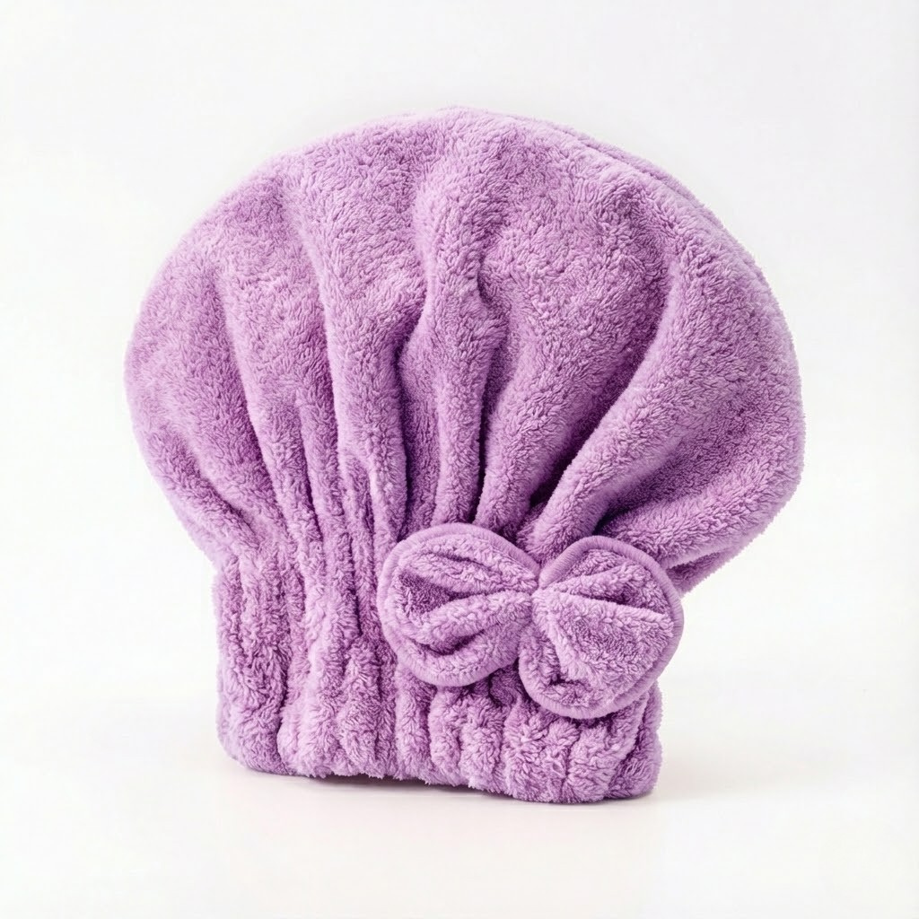 Luna Microfiber Hair Wrap-Huggleo-Purple-