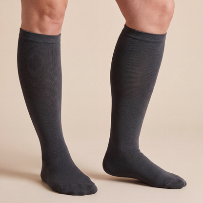 Calm Compression Socks-Huggleo-Grey-2XL