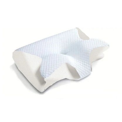 Calm Cervical Pillow-Huggleo-White-White-