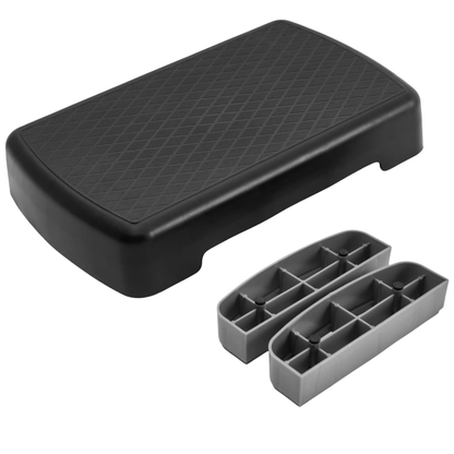 Adjustable Aerobic Step Platform with 2 Risers for Home Workouts