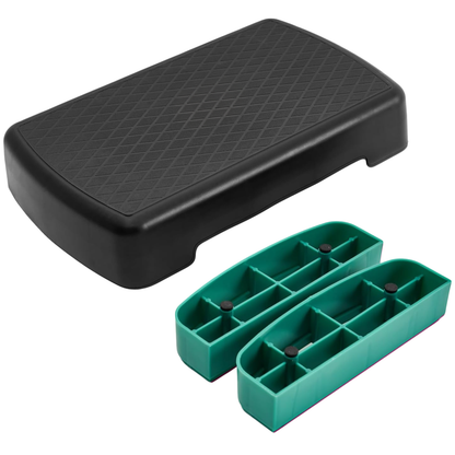 Adjustable Aerobic Step Platform with 2 Risers for Home Workouts