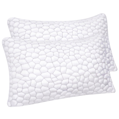 Adjustable Cooling Gel Memory Foam Bed Pillows with Washable Cover