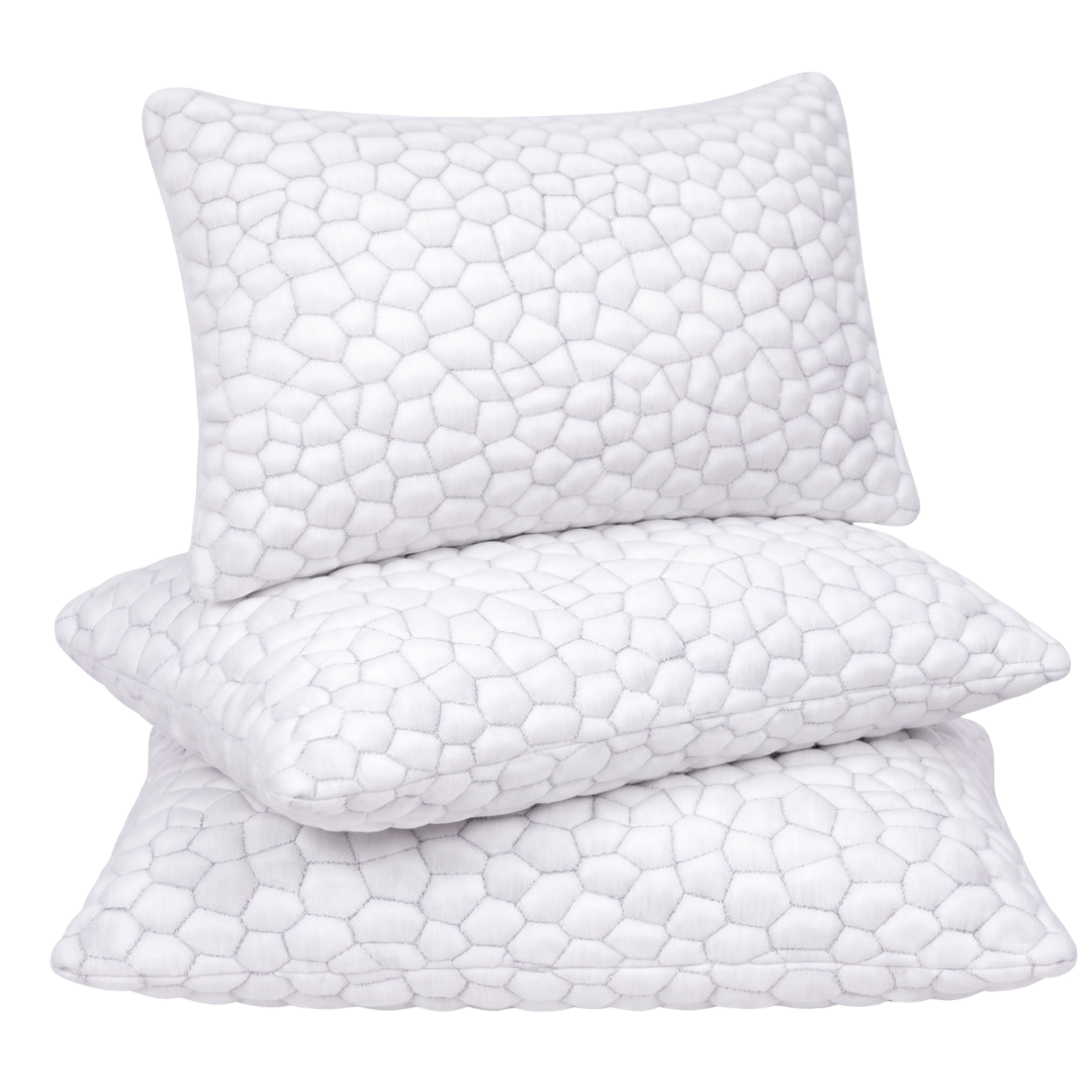 Adjustable Cooling Gel Memory Foam Bed Pillows with Washable Cover