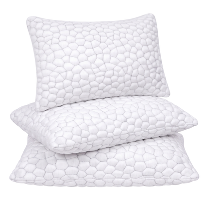 Adjustable Cooling Gel Memory Foam Bed Pillows with Washable Cover