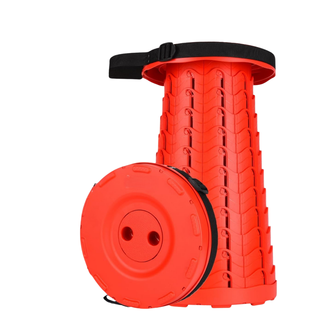 Adjustable Folding Telescoping Stool for Camping Hiking and Travel