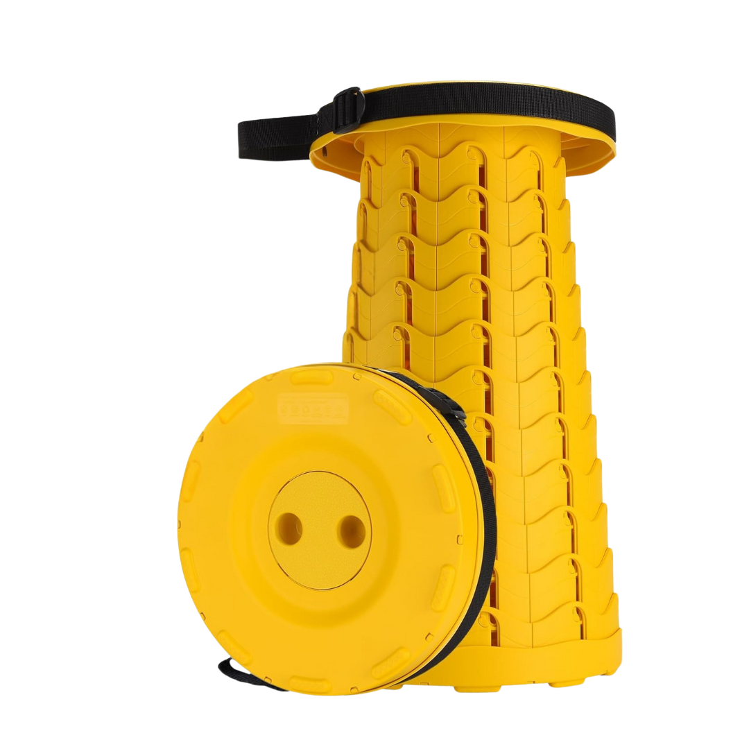 Adjustable Folding Telescoping Stool for Camping Hiking and Travel