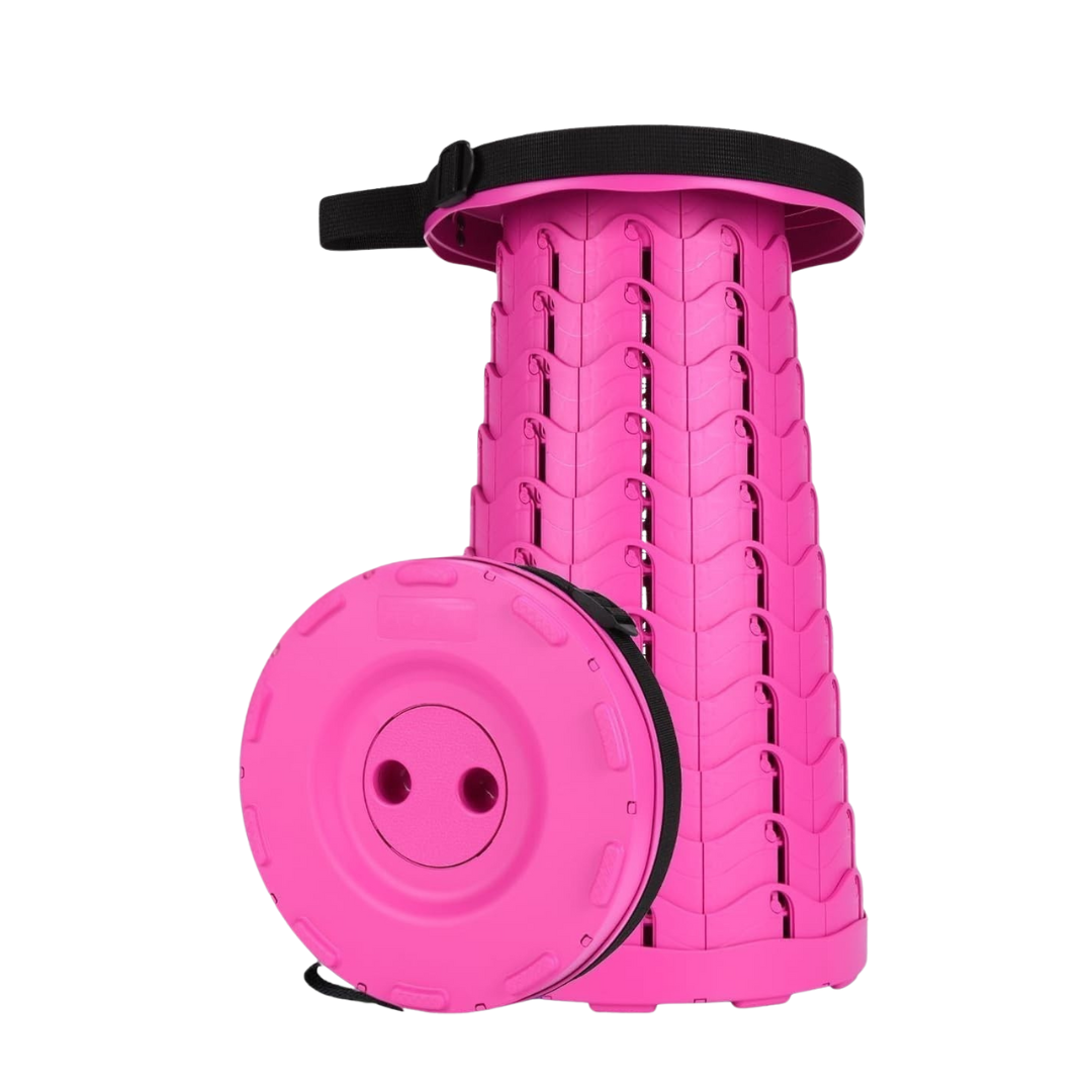 Adjustable Folding Telescoping Stool for Camping Hiking and Travel