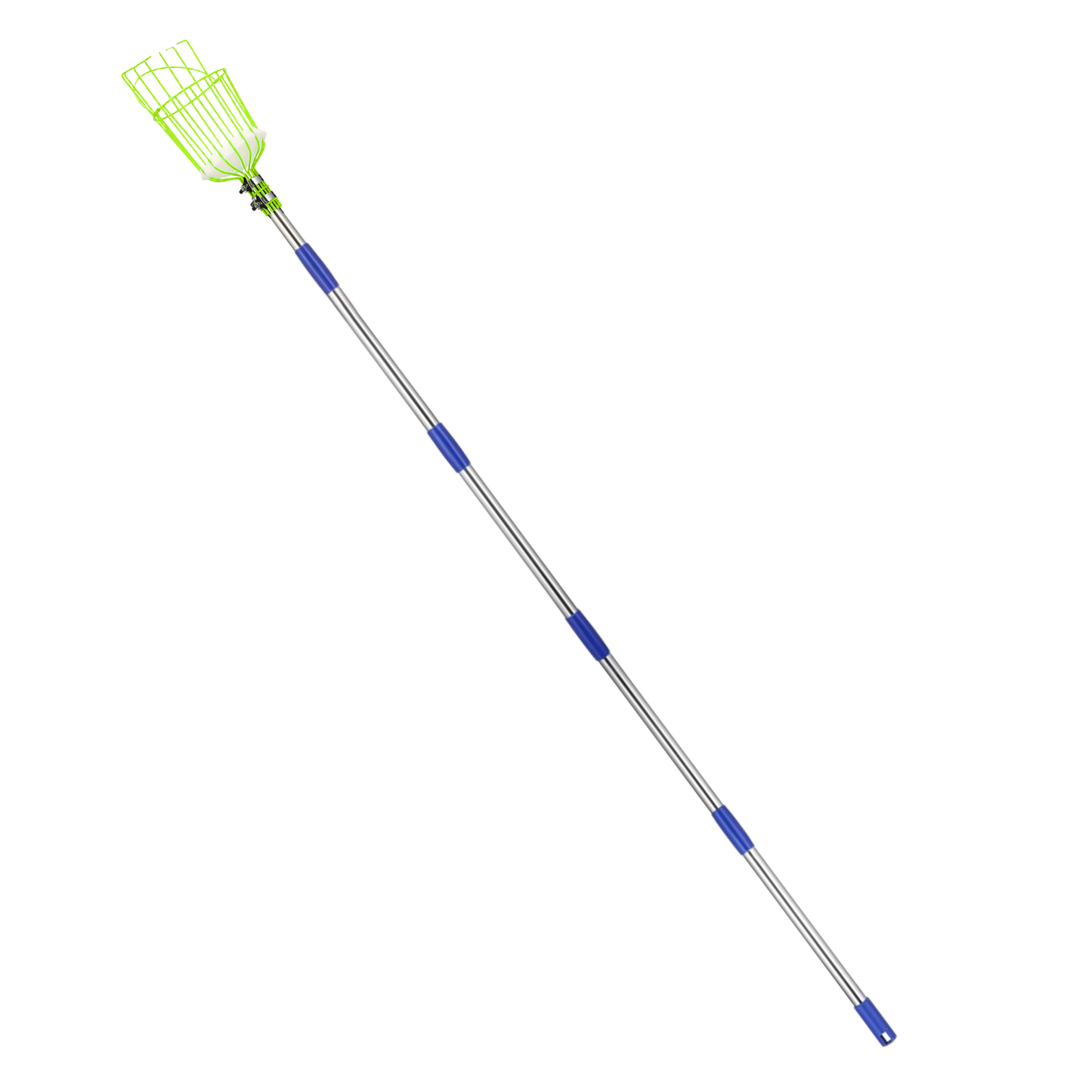 Adjustable Stainless Steel Fruit Picker Pole with Basket Claw