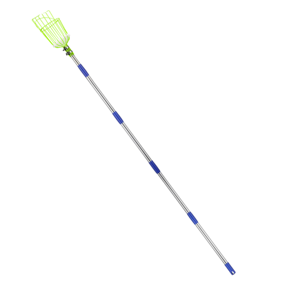 Adjustable Stainless Steel Fruit Picker Pole with Basket Claw