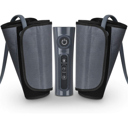 Air Compression Leg Massager with Adjustable Wraps and Timer
