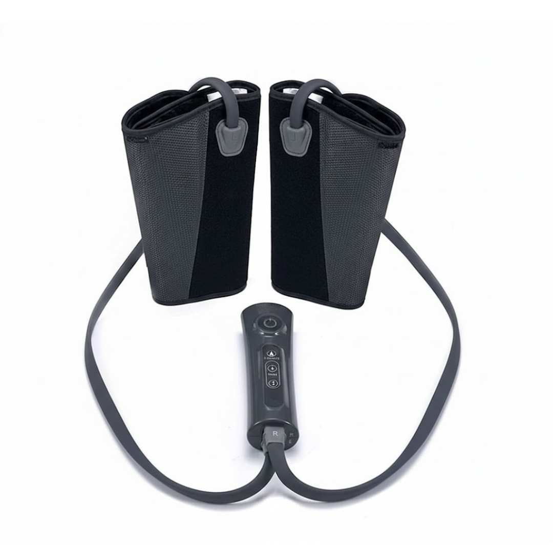 Air Compression Leg Massager with Adjustable Wraps and Timer