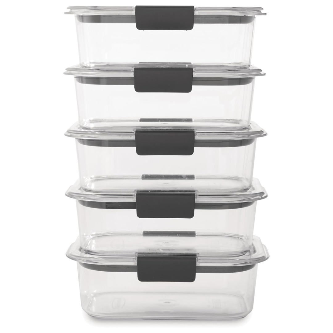 Airtight Food Containers with Lids for Meal Prep and Storage