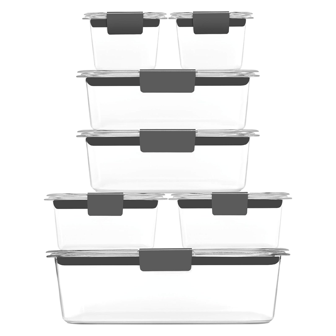 Airtight Food Containers with Lids for Meal Prep and Storage