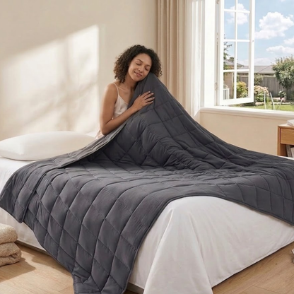 All Season Adult Cooling Blanket with Microfiber and Glass Beads
