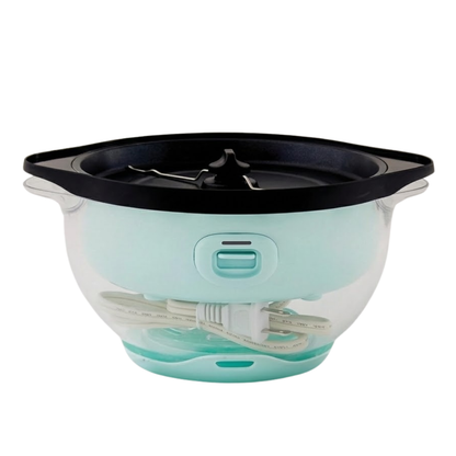 Automatic Stirring Popcorn Maker with Butter Tray and Serving Bowl
