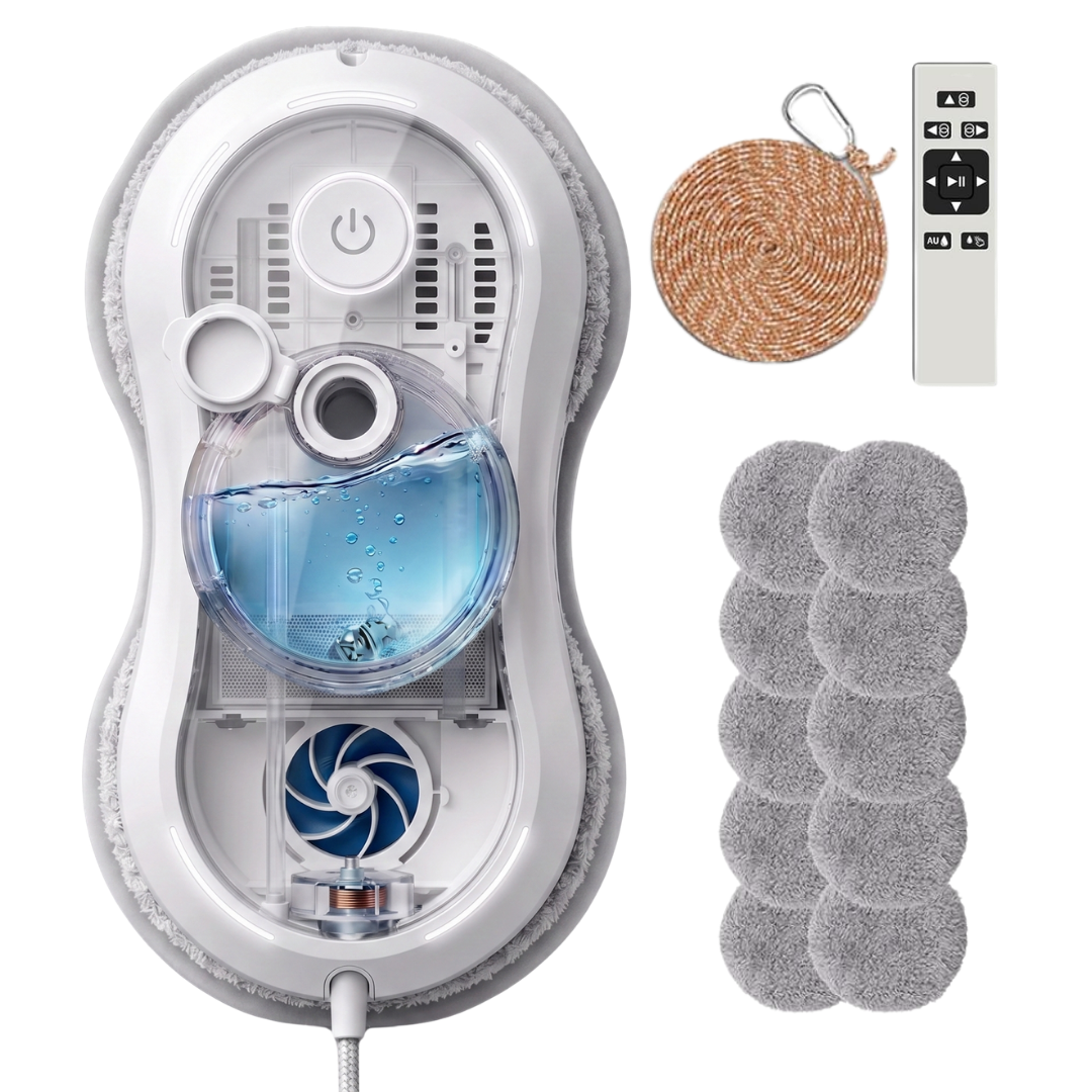 Automatic Window Cleaning Robot 5600Pa with Spray and Remote