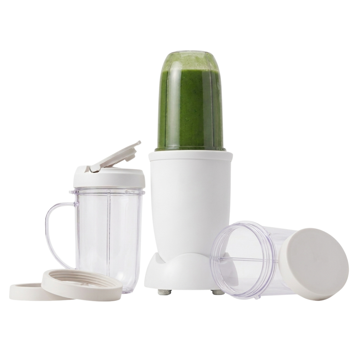 Blender Set for Smoothies, Shakes, Sauces with 3 Cups, Food Processor