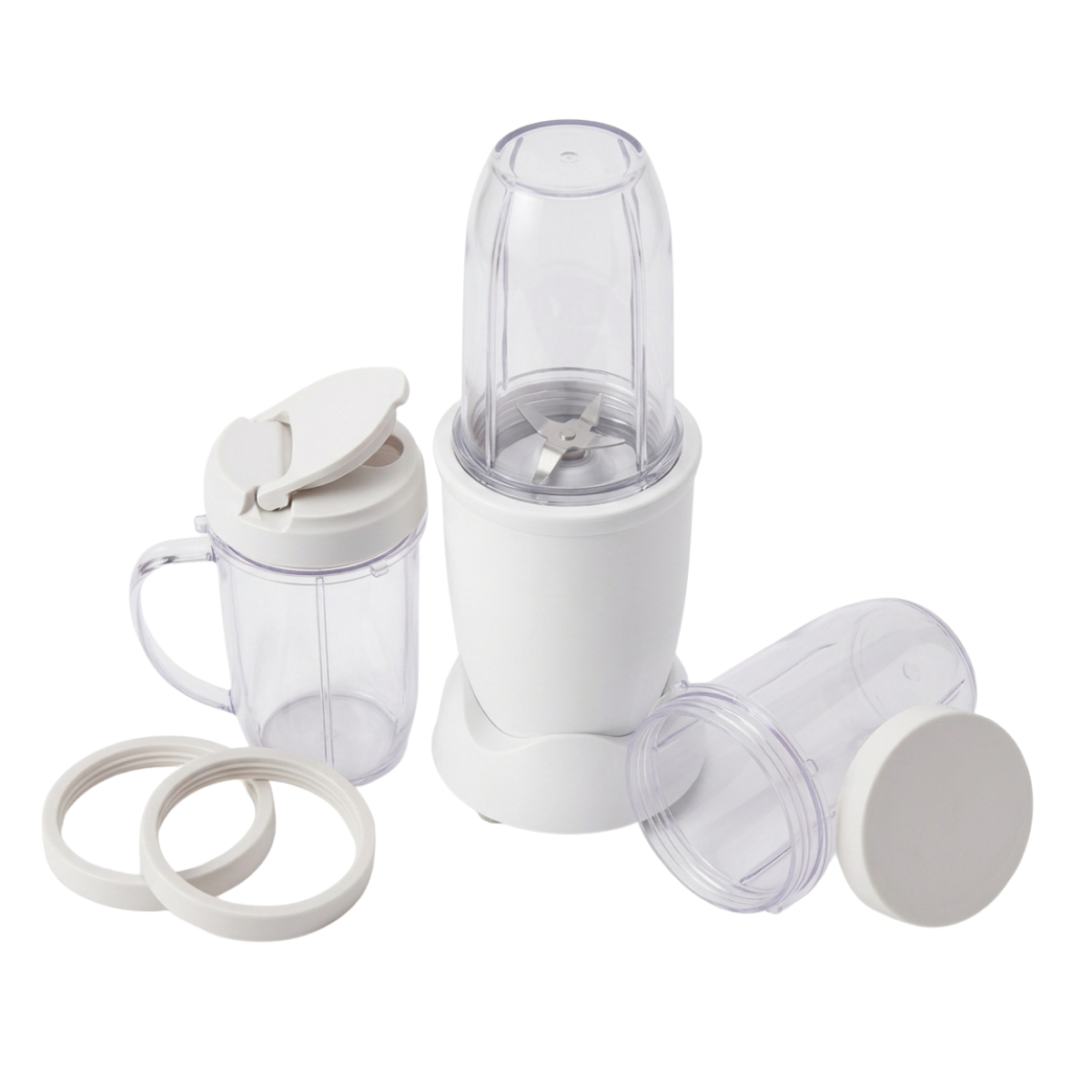 Blender Set for Smoothies, Shakes, Sauces with 3 Cups, Food Processor