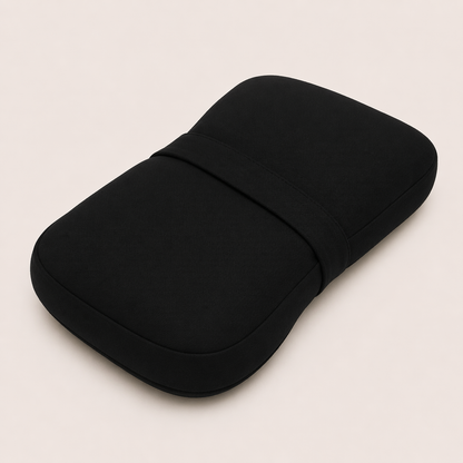 Quiet Side Sleep Pillow-Huggleo-Black-