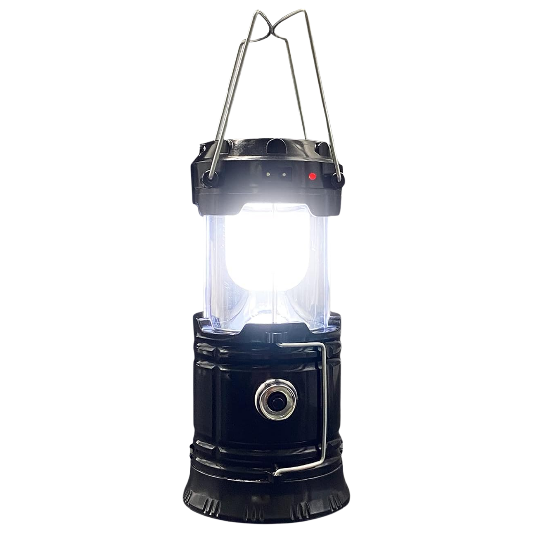 Collapsible Portable LED Camping Lantern Solar and USB Rechargeable Light
