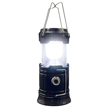 Collapsible Portable LED Camping Lantern Solar and USB Rechargeable Light