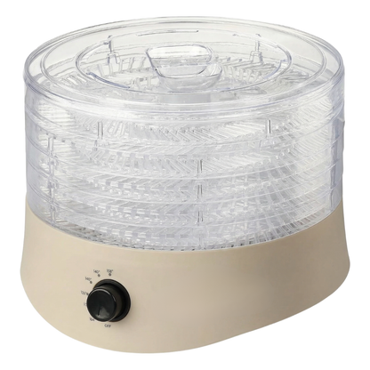 Compact Food Dehydrator Dryer 280W with Five Stackable Trays