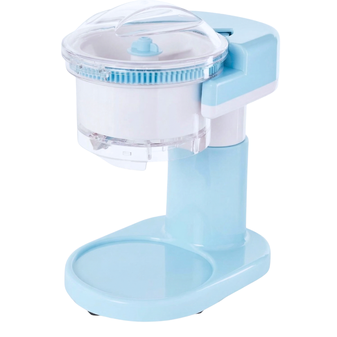 Compact Shaved Ice Maker with 1L Capacity and Stainless Blades