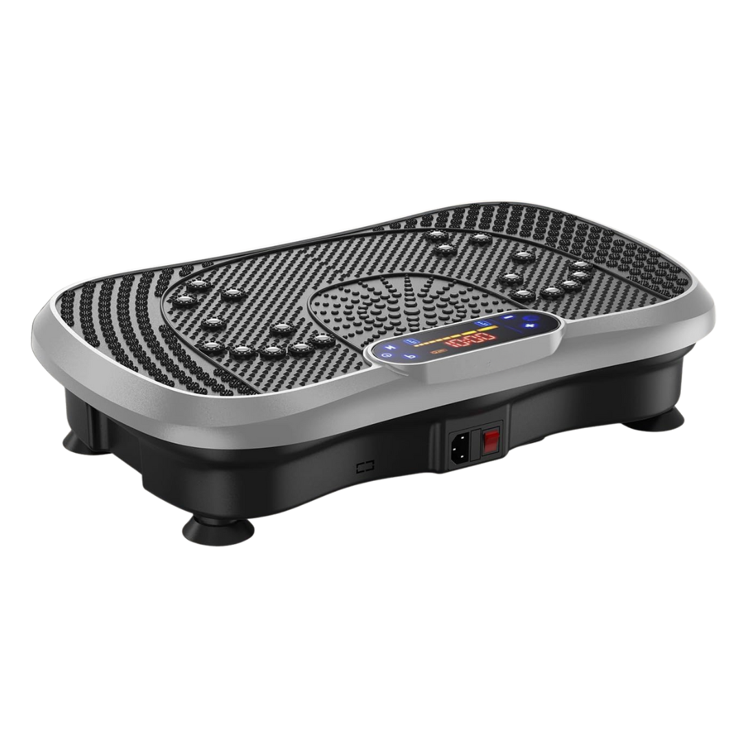 Compact Vibration Plate Exercise Machine with Remote and Resistance Bands